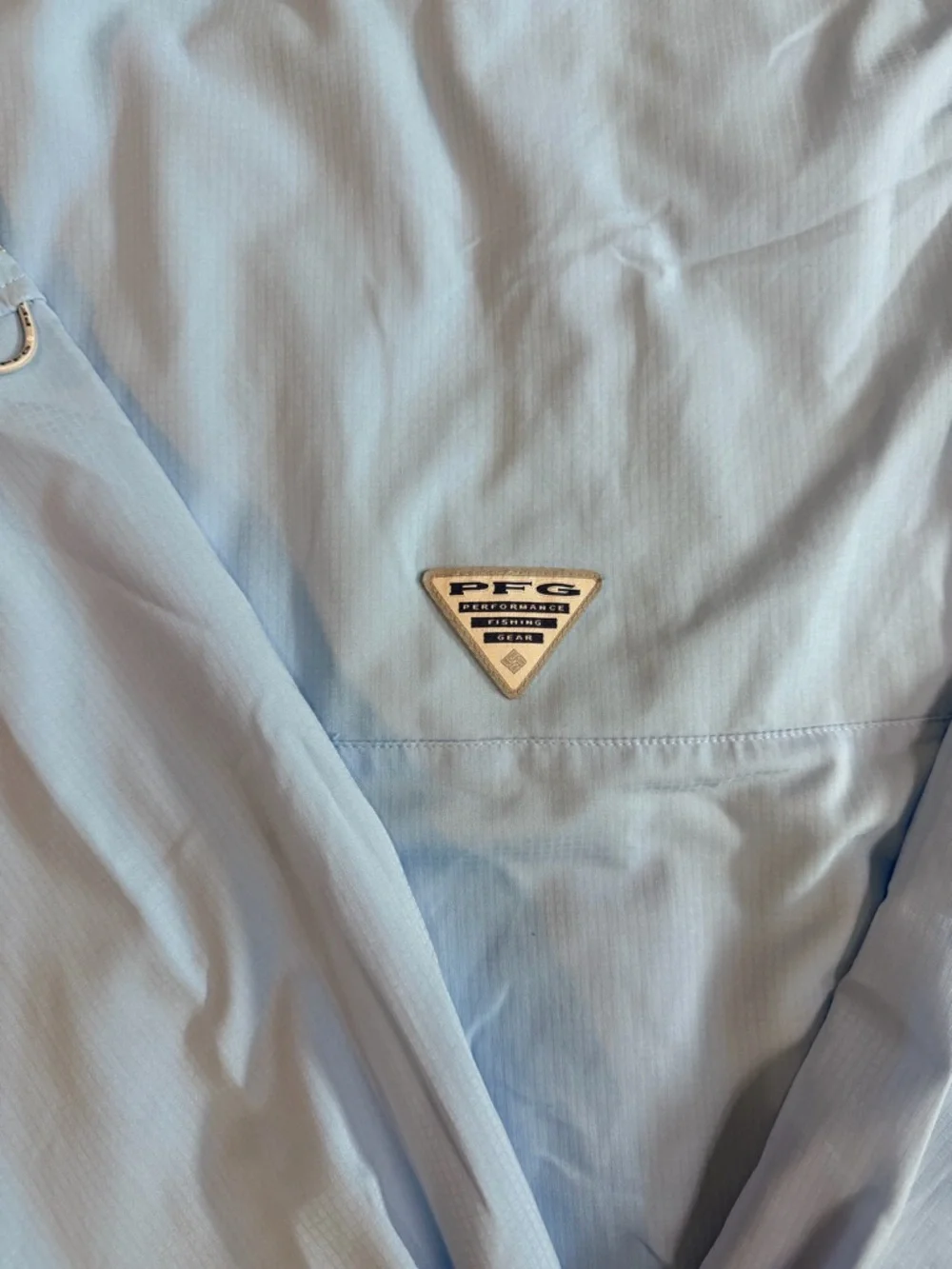 Columbia Men’s Light Blue Long-Sleeve Button-Down Fishing Shirt - Picture 10 of 10